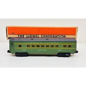 Lionel Postwar Chatham 2402 Pullman Passenger Car w/ Box & Liner